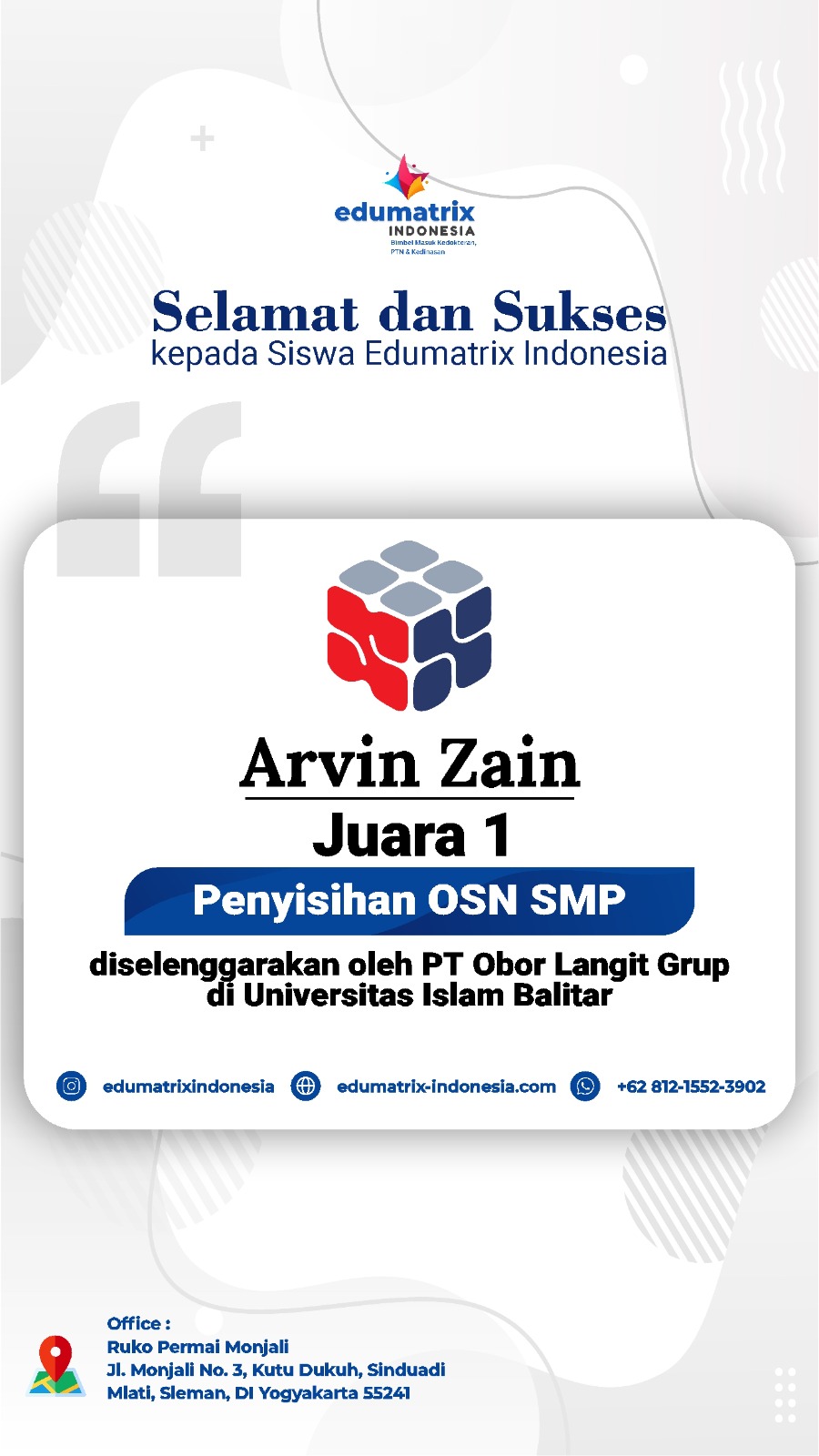 Success_Story_OSN_Arvin_Potrait